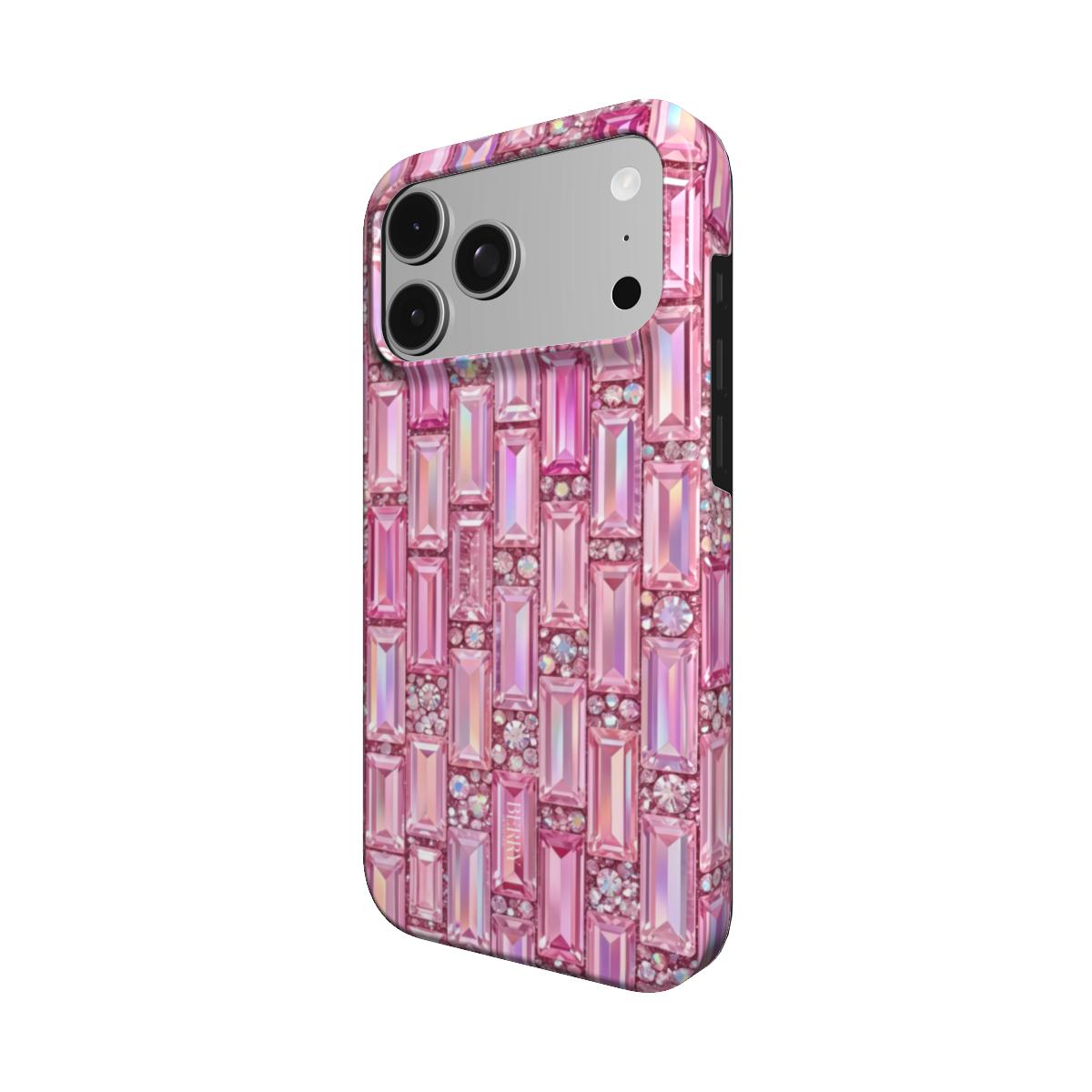 iPhone case with glamorous design in pink – Ibiza