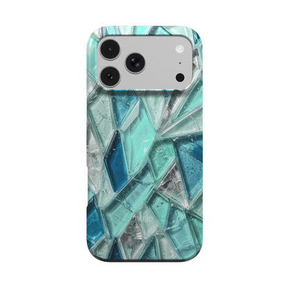 iPhone-hoesje met decoratief patroon kleur: blauw – Mykonos