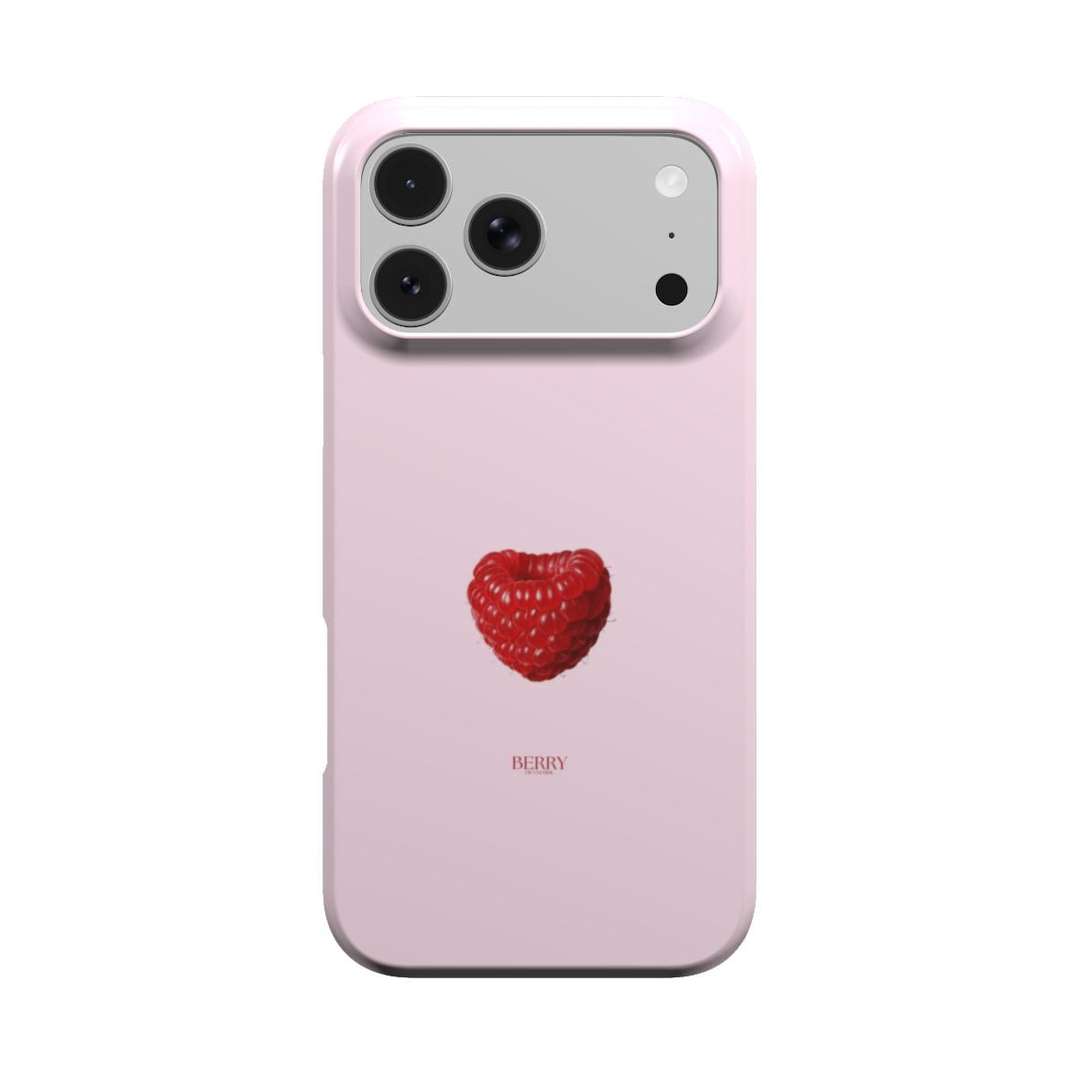iPhone case with rose motif in rose pink – Raspberry Rose