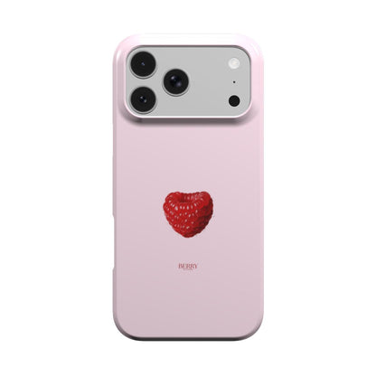 iPhone case with rose motif in rose pink – Raspberry Rose