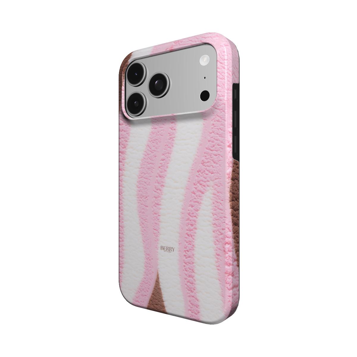 iPhone case with sleek design – Tricolore Berry