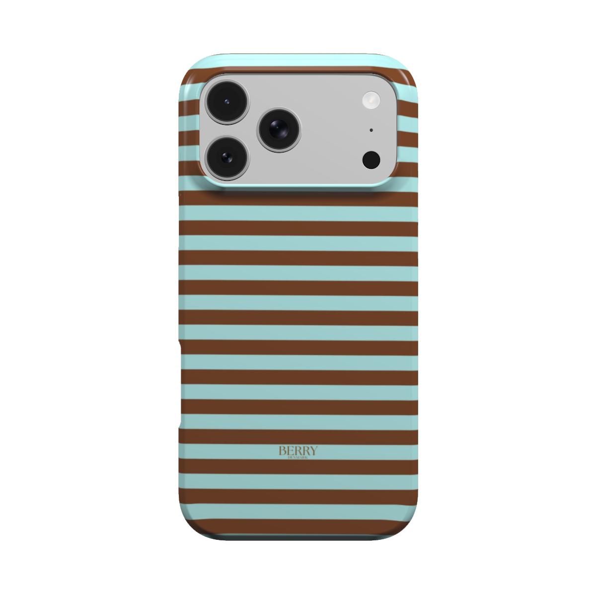 iPhone-Hülle mit Streifen Farbe: Blau – Blueberry Cookie