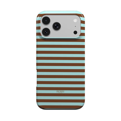 iPhone-Hülle mit Streifen Farbe: Blau – Blueberry Cookie