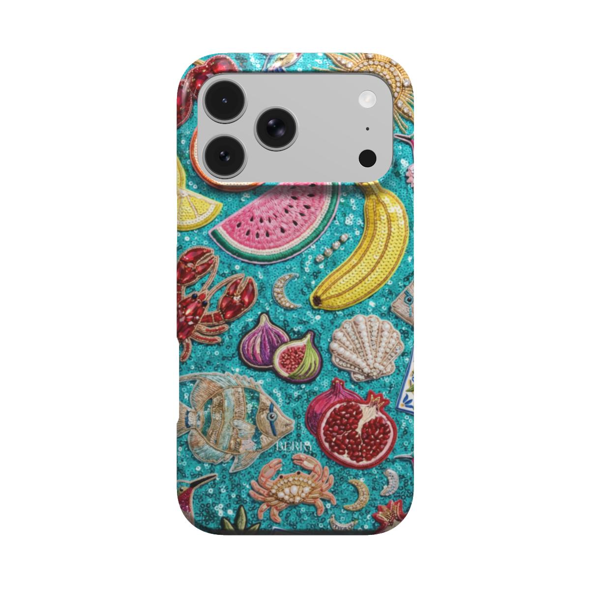 Custodia per iPhone con motivo decorativo – Capri Fever