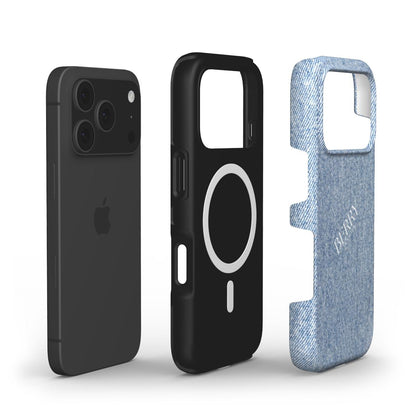 Denim Girly Teddy MagSafe iPhone Case