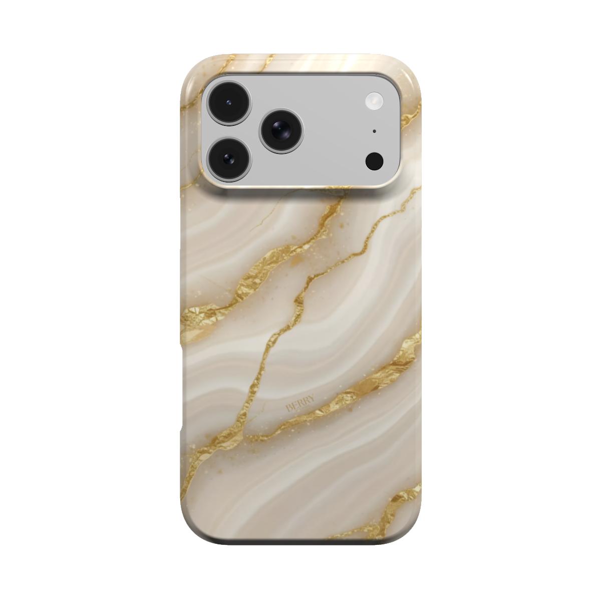 iPhone-Hülle mit Marmormuster Farbe: Gold – Gold Marble Quartz