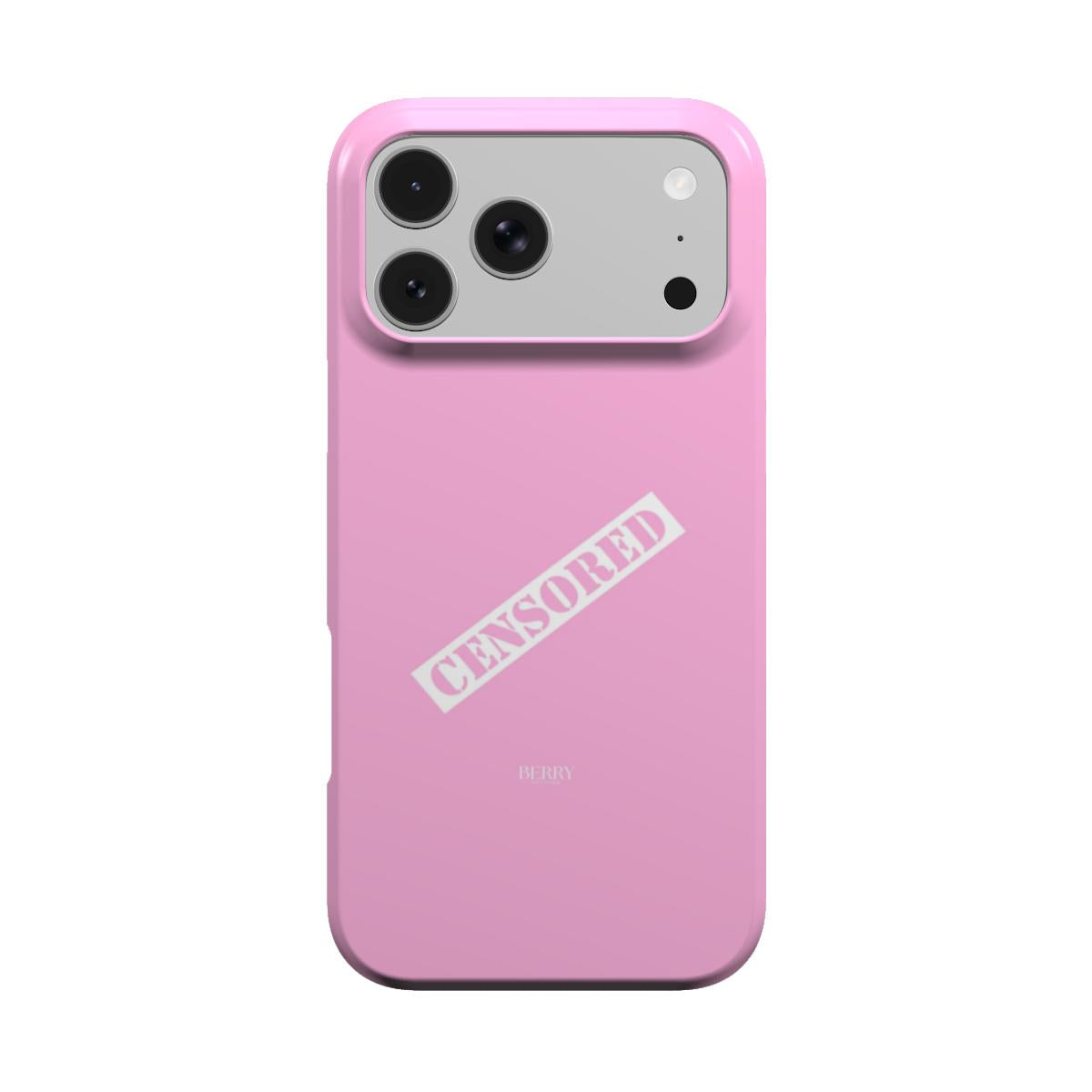 iPhone-Hülle mit schlichtem Design Farbe: Rosa – Censored Hot