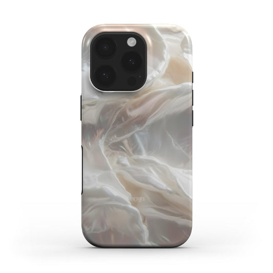 Flowy Cream MagSafe Tough iPhone Case