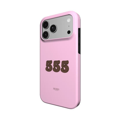 Coque pour iPhone avec design épuré – 555 iPhone MagSafe