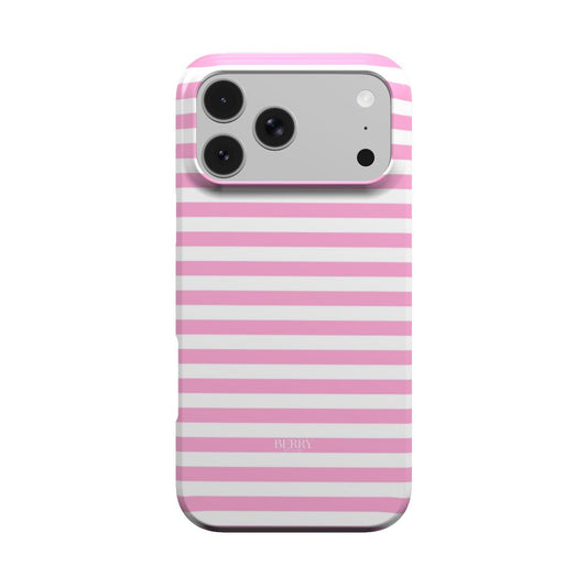 iPhone-deksel med striper farge: rosa – Pretty Pink