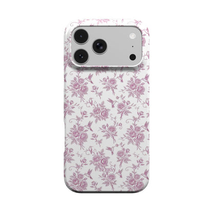iPhone case with rose motif in rose pink – Royal Roses