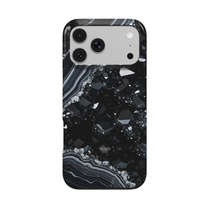 Funda para iPhone con diseño glamuroso color: negro – Black Diamond