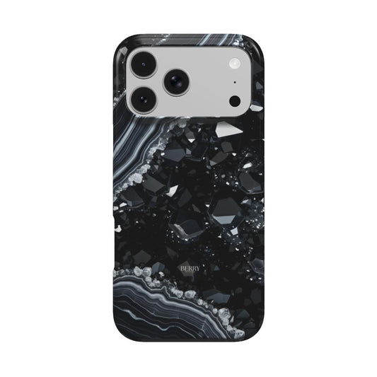 iPhone-skal med glamorös design färg: svart – Black Diamond