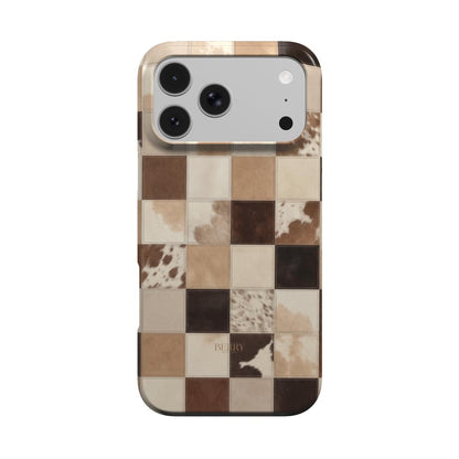 Brunt iPhone-cover med koprint – Truffle iPhone MagSafe