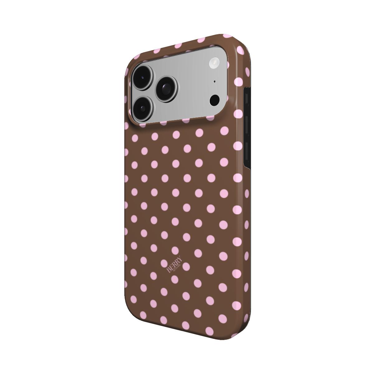 iPhone-deksel med stilrent design farge: rosa – Strawberry Mocha iPhone MagSafe