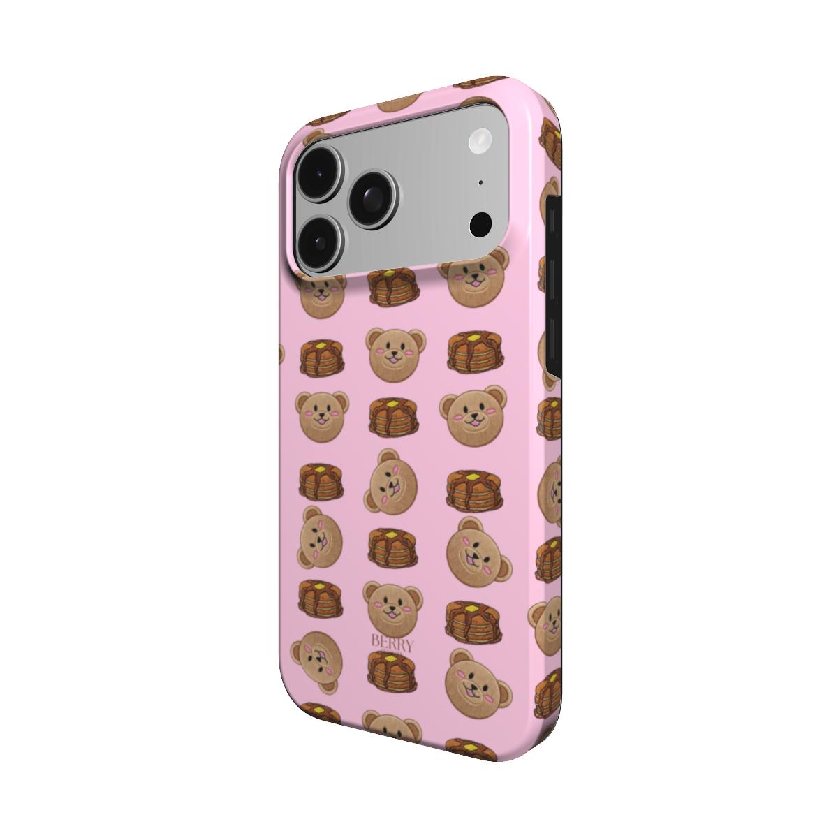 iPhone case with decorative design in pink – Sweet Pancake