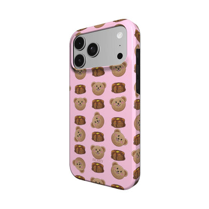 iPhone case with decorative design in pink – Sweet Pancake