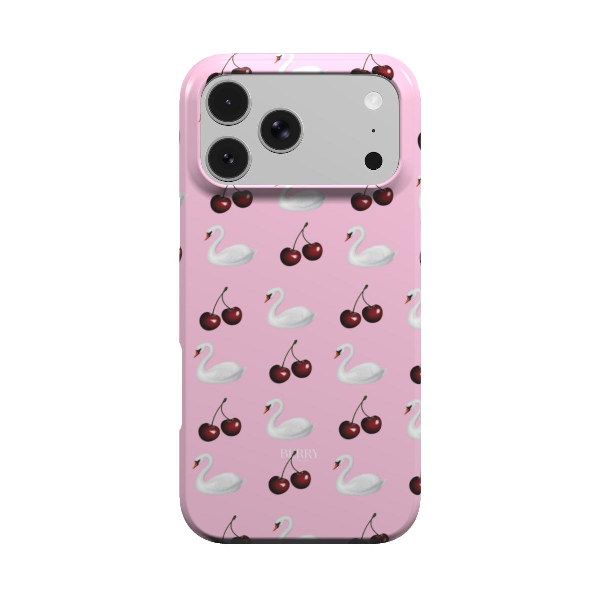iPhone case with cherry motif – Cherry Swan