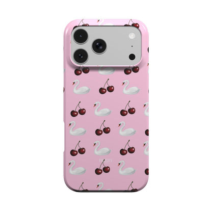 iPhone case with cherry motif – Cherry Swan