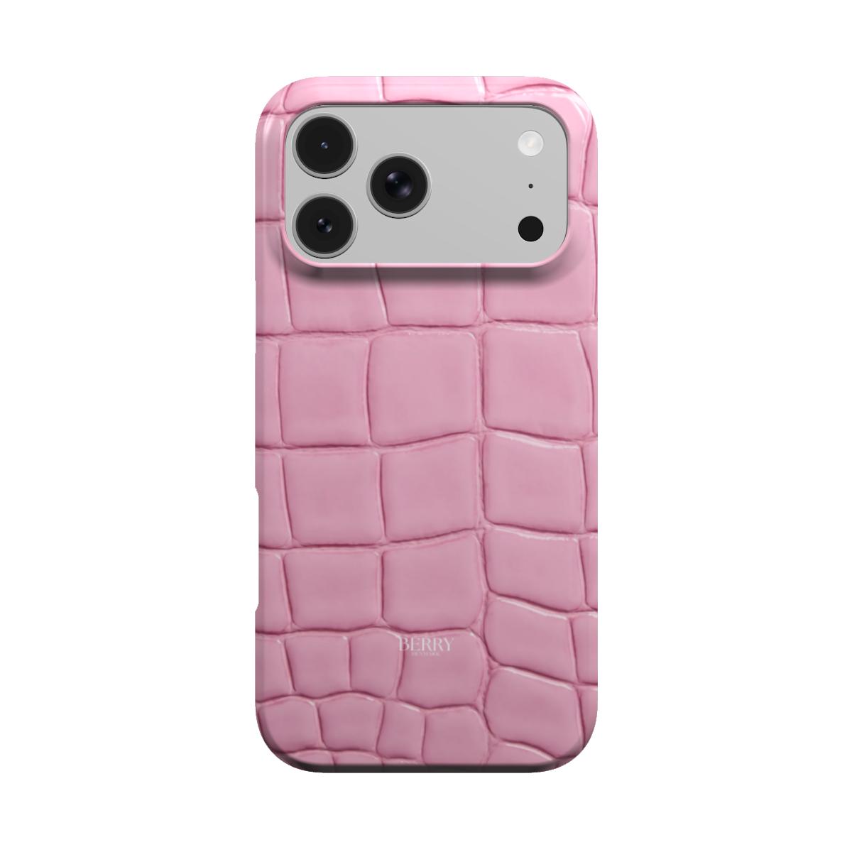 Θήκη iPhone με μοτίβο δέρματος φιδιού χρώμα: ροζ – Strawberry Snake iPhone MagSafe
